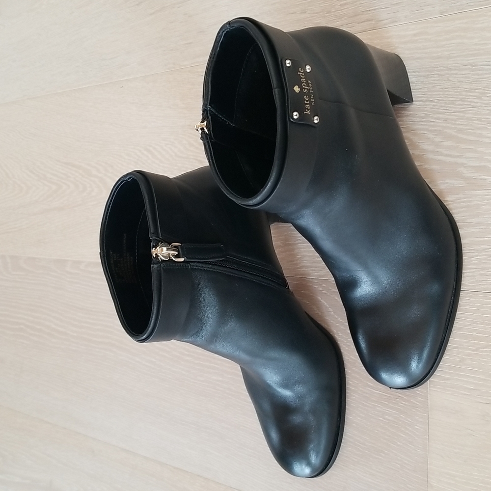 kate spade Melony Leather Zip Ankle Boots